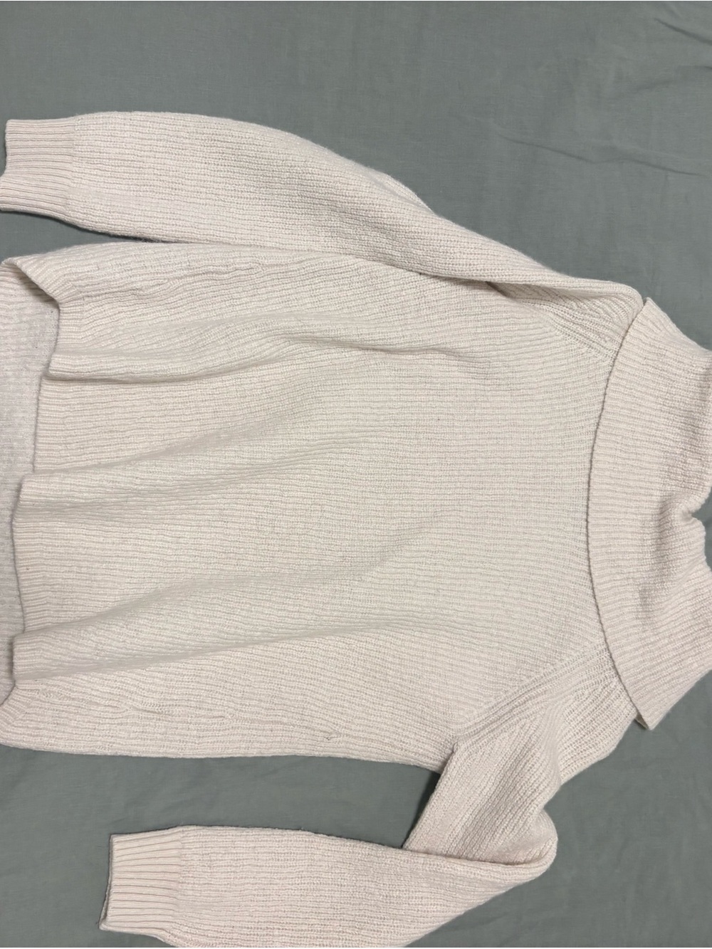 Soft Cream Women's Ribbed Turtleneck Sweater